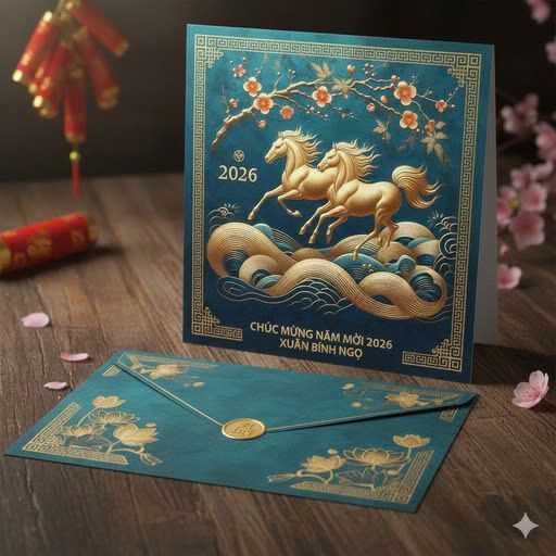 Những loại thiệp tết 2026 mới - giá rẻ - độc đáo
