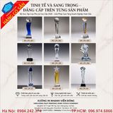 Kỷ niệm chương pha lê vinh danh doanh nghiệp sang trọng