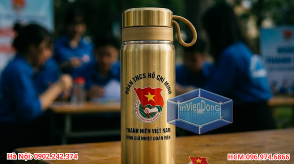 Bình Nước, Bình Giữ Nhiệt In Nổi Logo Cao Cấp Giá Rẻ