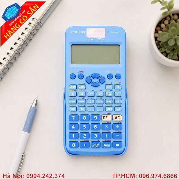 Máy tính Casio cầm tay thiết kế nhỏ gọn, bền đẹp
