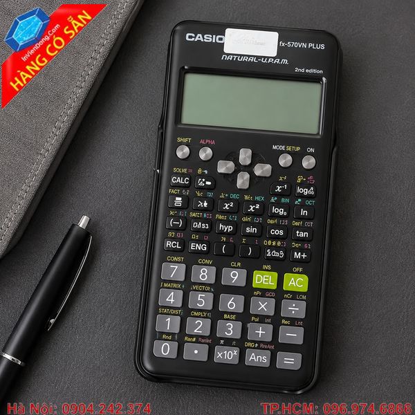 Máy tính Casio cầm tay thiết kế nhỏ gọn, bền đẹp