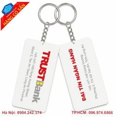 IN MÓC KHÓA MICA (ACRYLIC KEYCHAIN) THEO YÊU CẦU TẠI HÀ NỘI – IN UV 2 MẶT SẮC NÉT, CẮT KHUÔN LẤY NGAY