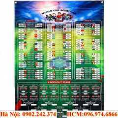 In Bảng Lịch Thi Đấu Bóng Đá World Cup Việt Nam 2026 Khổ Lớn