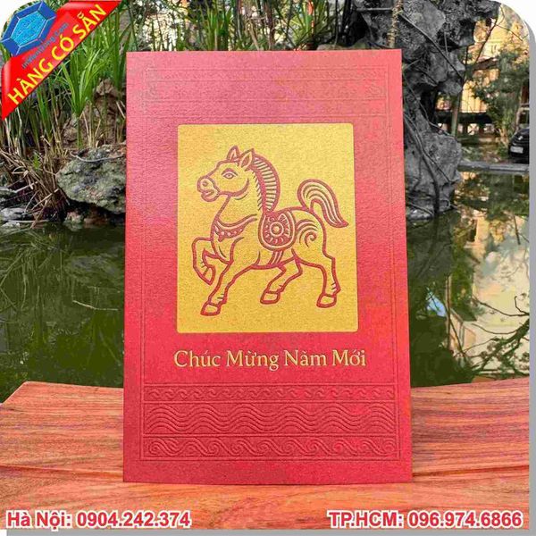 Thiếp tết 2026 đẹp, thiết kế theo yêu cầu