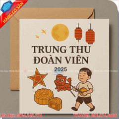 Thiết kế thiệp trung thu độc đáo, ấn tượng - Giao hàng tận nơi