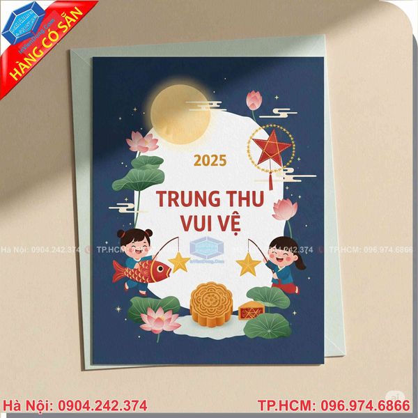 Dịch vụ in thiệp Trung thu chuyên nghiệp, uy tín, giá cả hợp lý
