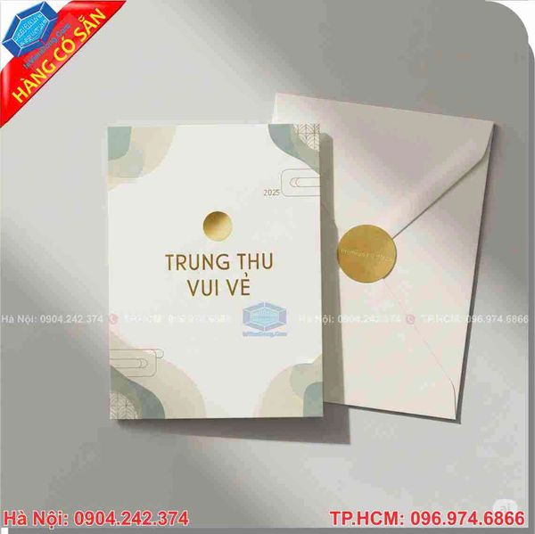 In thiệp Trung thu theo yêu cầu, thiết kế miễn phí