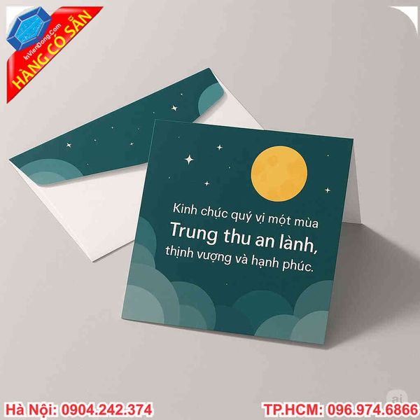 Xưởng sản xuất thiệp trung thu theo yêu cầu