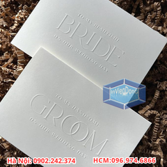 In Thiệp Cưới Dập Nổi Cao Cấp, Thiệp Mời Luxury Giá