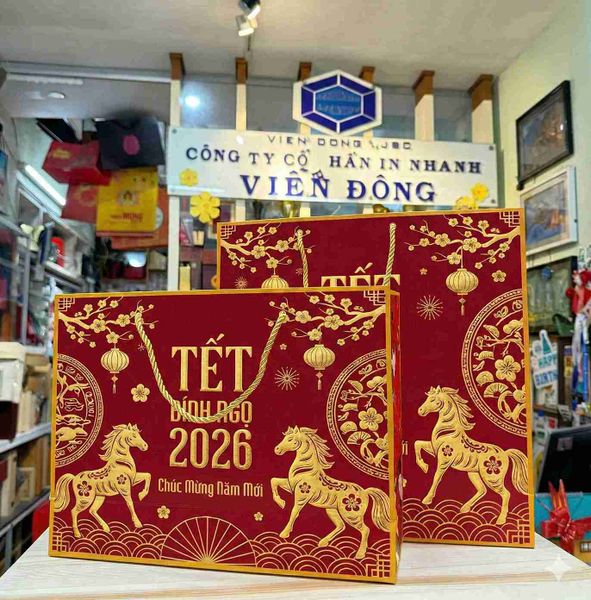 Thiết kế và in túi đựng quà Tết 2026 giá rẻ tại hà nội