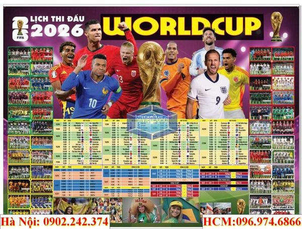 In lịch thi đấu World Cup 2026 lấy ngay tại Hà Nội
