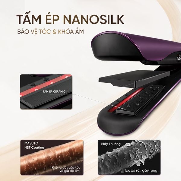 Máy Sấy Duỗi Tóc Đa Tầng Masuto Airsilk Pro - Giải Pháp Chăm Tóc Toàn Diện