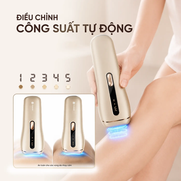 Máy Triệt Lông Lạnh Masuto IPL SkinSense AI - Nhận Diện Màu Da Thông Minh