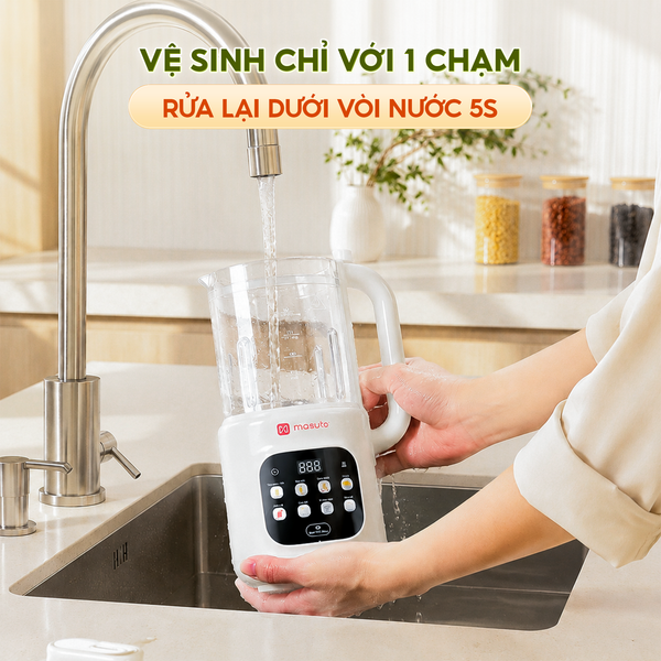 Máy Làm Sữa Hạt Biết Nói MSLOVESMART | Dung tích LỚN 1.6L cho đại gia đình