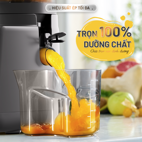 Máy ép chậm toàn năng MSPrime Ultra | Ống tiếp nguyên liệu CỰC ĐẠI 156mm