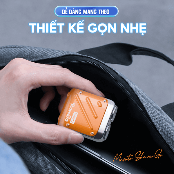 Máy Cạo Râu Masuto MS-ShaverGo - Pin sạc 400mAh, dùng tới 60 ngày, Bảo Hành 02 Năm