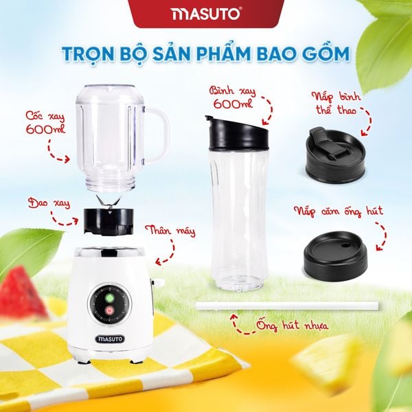Combo Máy xay sinh tố Masuto Blender - BL399B
