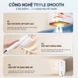 Bàn ủi tự động hút vải Masuto MSAEROSTEAM | Công nghệ Triple Smooth - Là phẳng mọi nếp nhăn