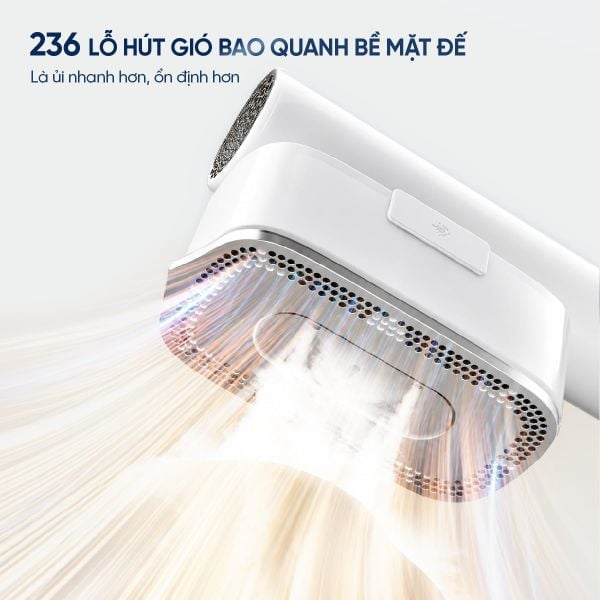 Bàn ủi tự động hút vải Masuto MSAEROSTEAM | Công nghệ Triple Smooth - Là phẳng mọi nếp nhăn
