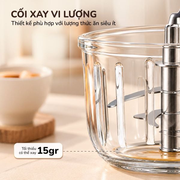 Máy Xay Ăn Dặm Đa Năng MSBABYBLEND Masuto - Cối Thủy Tinh, Lưỡi Dao 8 Cánh Xay Vi Lượng Siêu Mịn