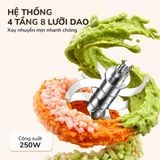 Máy Xay Ăn Dặm Đa Năng MSBABYBLEND Masuto - Cối Thủy Tinh, Lưỡi Dao 8 Cánh Xay Vi Lượng Siêu Mịn