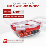 Hộp Thủy Tinh Hút Chân Không Cao Cấp Masuto Dung tích 1040ml