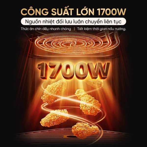 Nồi chiên không dầu Masuto MSKingAir - Dung tích 6L - 2 tầng đốt không cần trở lật - Phiên bản mới 2026