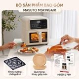 Nồi chiên không dầu Masuto MSKingAir - Dung tích 6L - 2 tầng đốt không cần trở lật - Phiên bản mới 2026