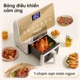 Nồi chiên không dầu Masuto MSKingAir - Dung tích 6L - 2 tầng đốt không cần trở lật - Phiên bản mới 2026