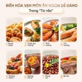 Nồi chiên không dầu Masuto MSKingAir - Dung tích 6L - 2 tầng đốt không cần trở lật - Phiên bản mới 2026