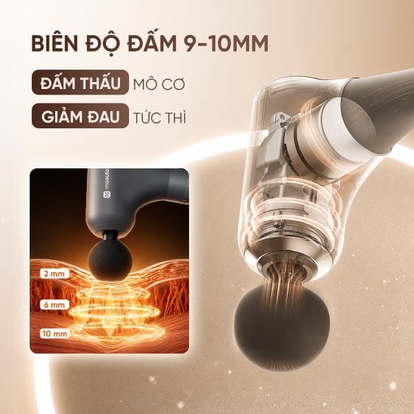 Máy massage cầm tay Masuto Spine Care - Cán cong trợ lực linh hoạt , loại bỏ đau nhức