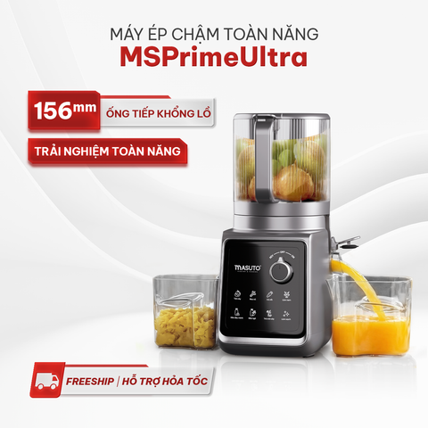 May ep cham Masuto MSPrime Ultra ong tiep lieu 156mm ep nguyen qua