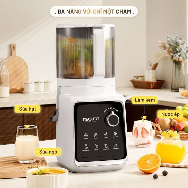 Máy ép chậm toàn năng MSPrime Ultra | Ống tiếp nguyên liệu CỰC ĐẠI 156mm