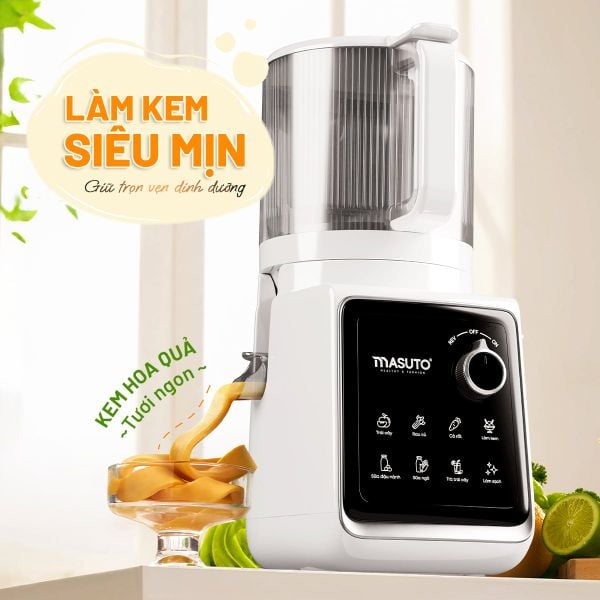 Máy ép chậm toàn năng MSPrime Ultra | Ống tiếp nguyên liệu CỰC ĐẠI 156mm