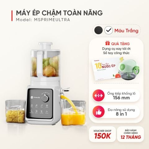 Máy ép chậm toàn năng MSPrimeUltra | Ống tiếp nguyên liệu CỰC ĐẠI 156mm