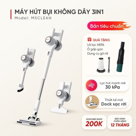 Máy hút bụi quét sàn không dây cầm tay Masuto MSClean