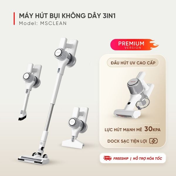 Máy hút bụi quét sàn không dây cầm tay Masuto MSClean