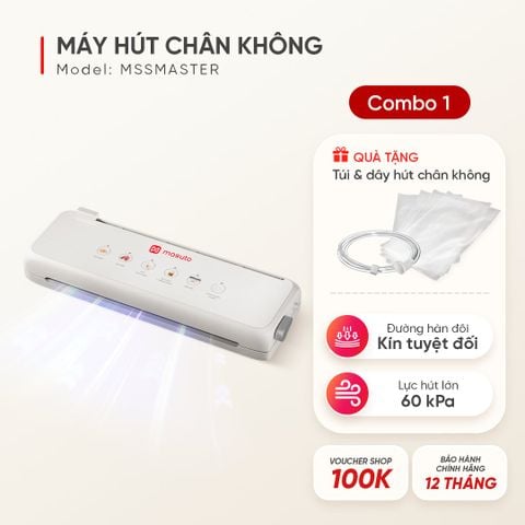 Máy hút chân không Masuto MSSMASTER - Công suất lớn 240W, Lực hút -60kPa, Đường hàn kép