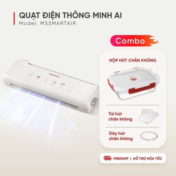 Máy hút chân không Masuto MSSMASTER - Công suất lớn 240W, Lực hút -60kPa, Đường hàn kép