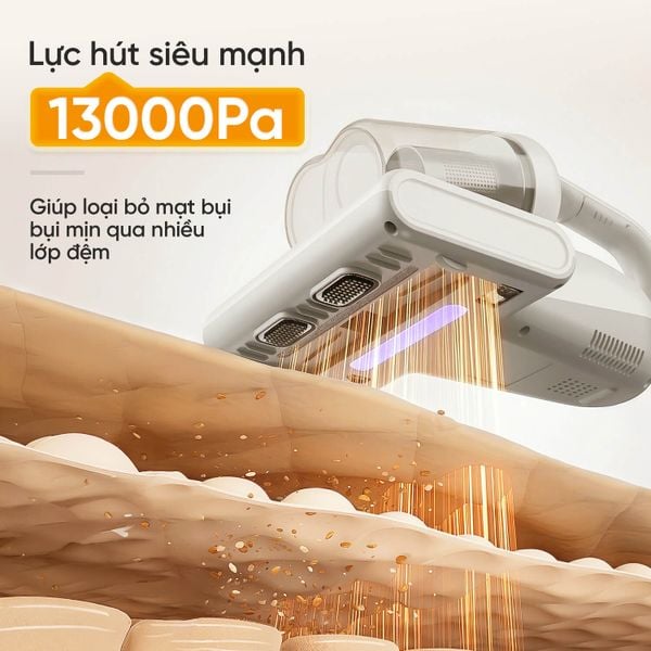 [HÀNG ĐẶT TRƯỚC - GIẢM THÊM 200K] Máy hút bụi giường nệm cầm tay Masuto Dreamer - UV diệt khuẩn, 2 buồng lọc bụi Cyclone Hepa, lực hút mạnh 13000Pa