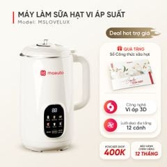 Máy nấu sữa hạt vi áp suất Masuto MSLoveLux - Phiên bản Luxury