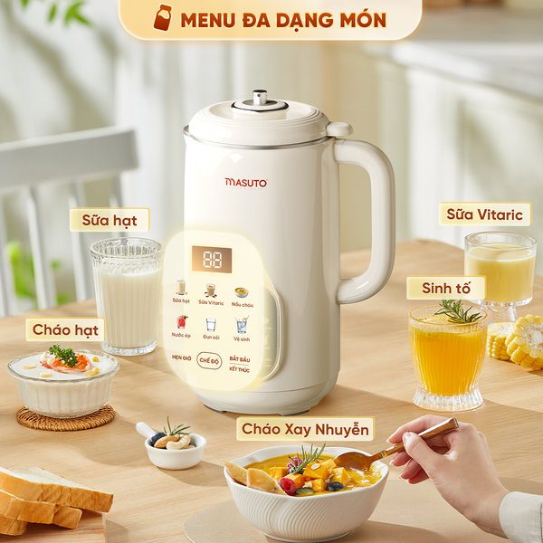 Máy nấu sữa hạt vi áp suất Masuto MSLoveLux - Phiên bản Luxury