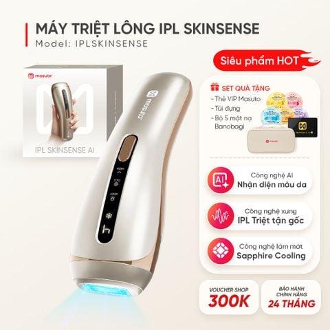 Máy Triệt Lông Lạnh Masuto IPL SkinSense AI - Nhận Diện Màu Da Thông Minh