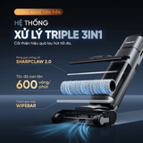 Máy hút bụi lau nhà không dây cầm tay Masuto PowerSlim phiên bản Space Titanium | Lực hút 20.000Pa, Tự giặt sấy 1 chạm