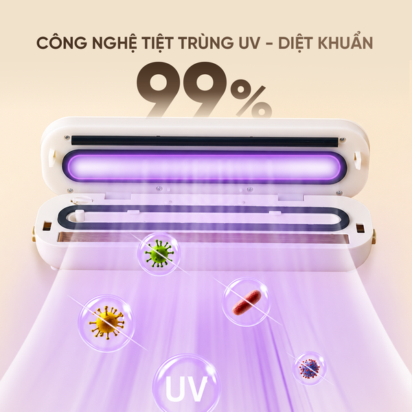 Máy hút chân không di động Masuto MSGOSEAL-Lực hút -60kPa hút nhanh chóng-Khử khuẩn UV
