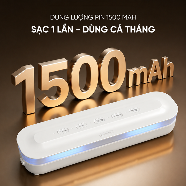 Máy hút chân không di động Masuto MSGOSEAL-Lực hút -60kPa hút nhanh chóng-Khử khuẩn UV