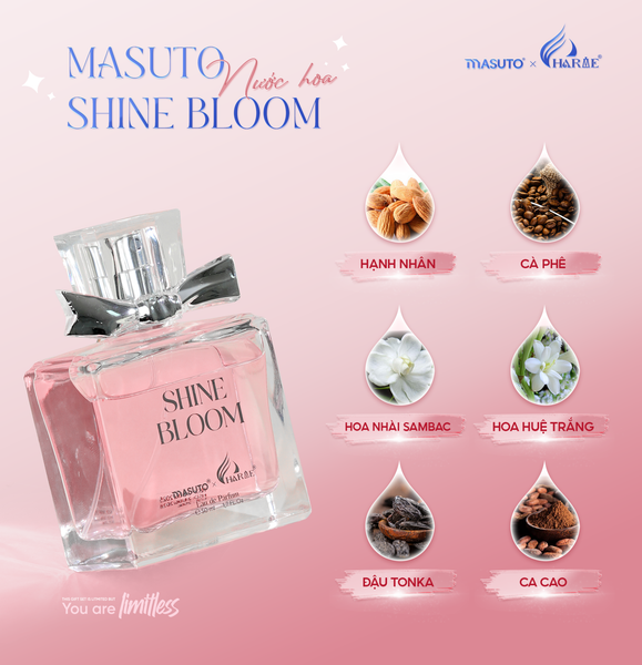 Nước hoa Masuto Shine Bloom | Hương hoa cỏ