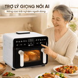 Nồi chiên không dầu Masuto PrimeAir 12L - Công suất 2200W- Chiên nướng không cần trở lật