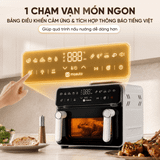 Nồi chiên không dầu Masuto PrimeAir 12L - Công suất 2200W- Chiên nướng không cần trở lật
