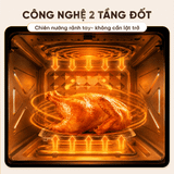 Nồi chiên không dầu Masuto PrimeAir 12L - Công suất 2200W- Chiên nướng không cần trở lật